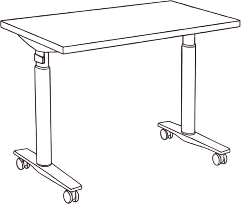 Mobhu | Tablero + abatible con ruedas